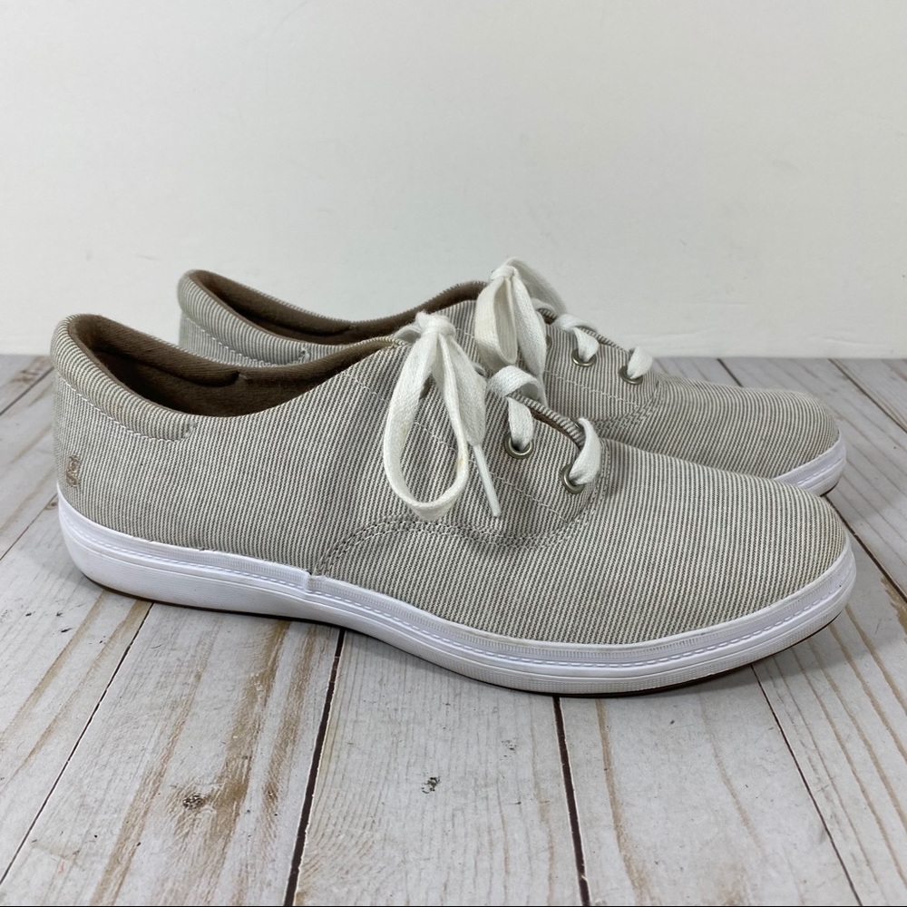 Ked’s Grasshopper Khaki Stripes Sneakers 7.5